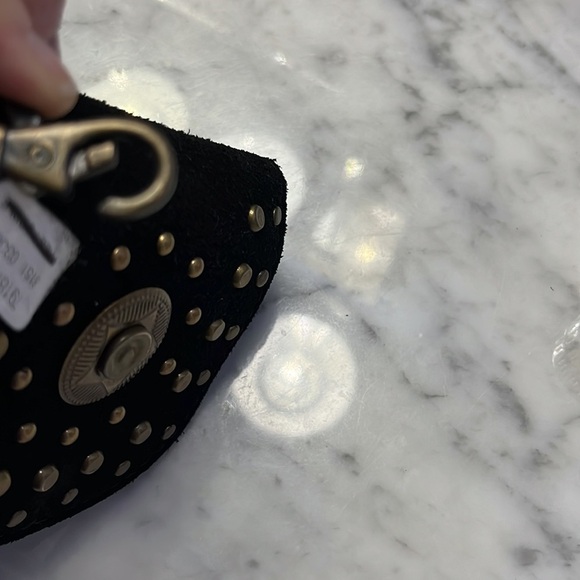 Free People Studded Clip On Wallet Leather in Color: Black NWT - Picture 15 of 15